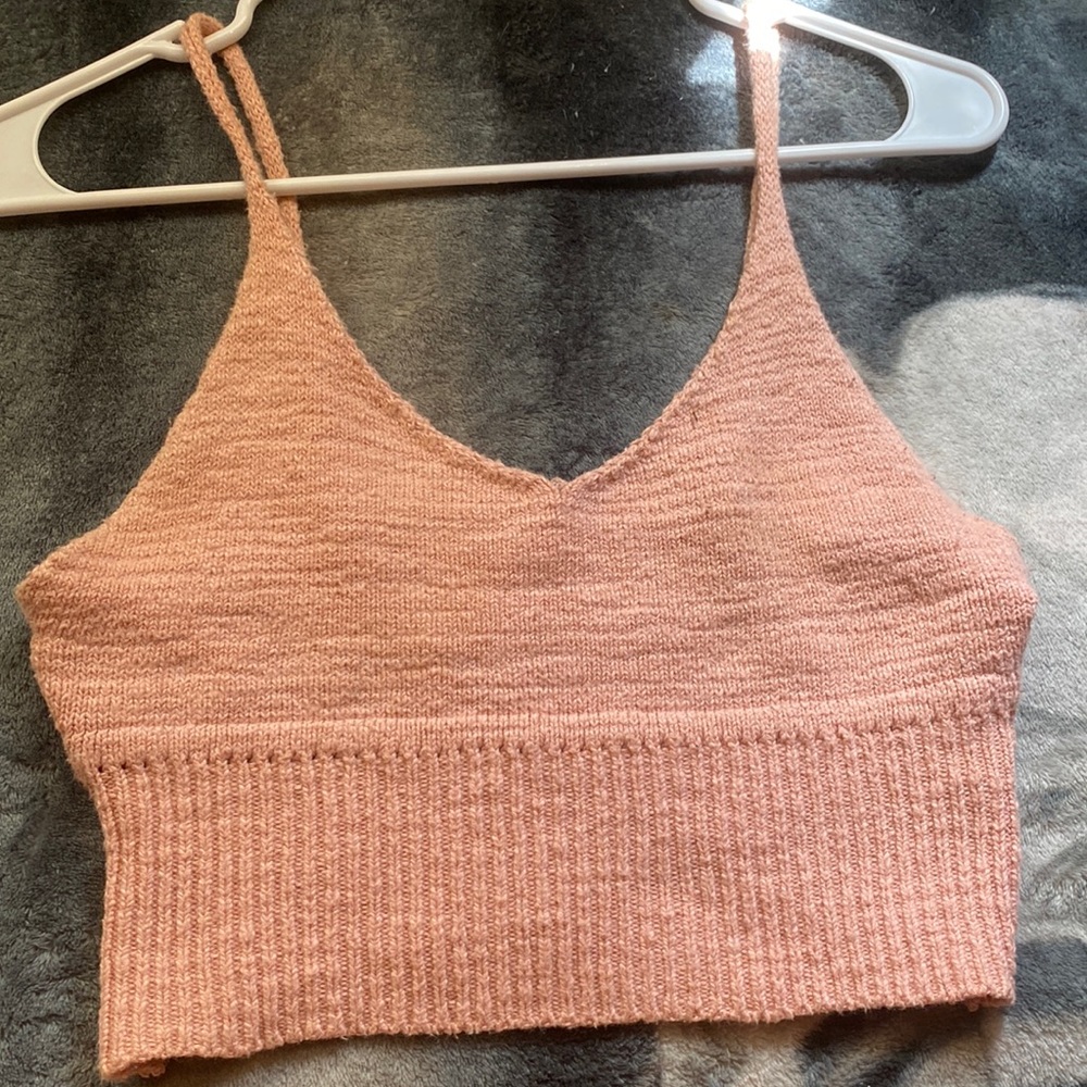 Y2K knitted material crop top